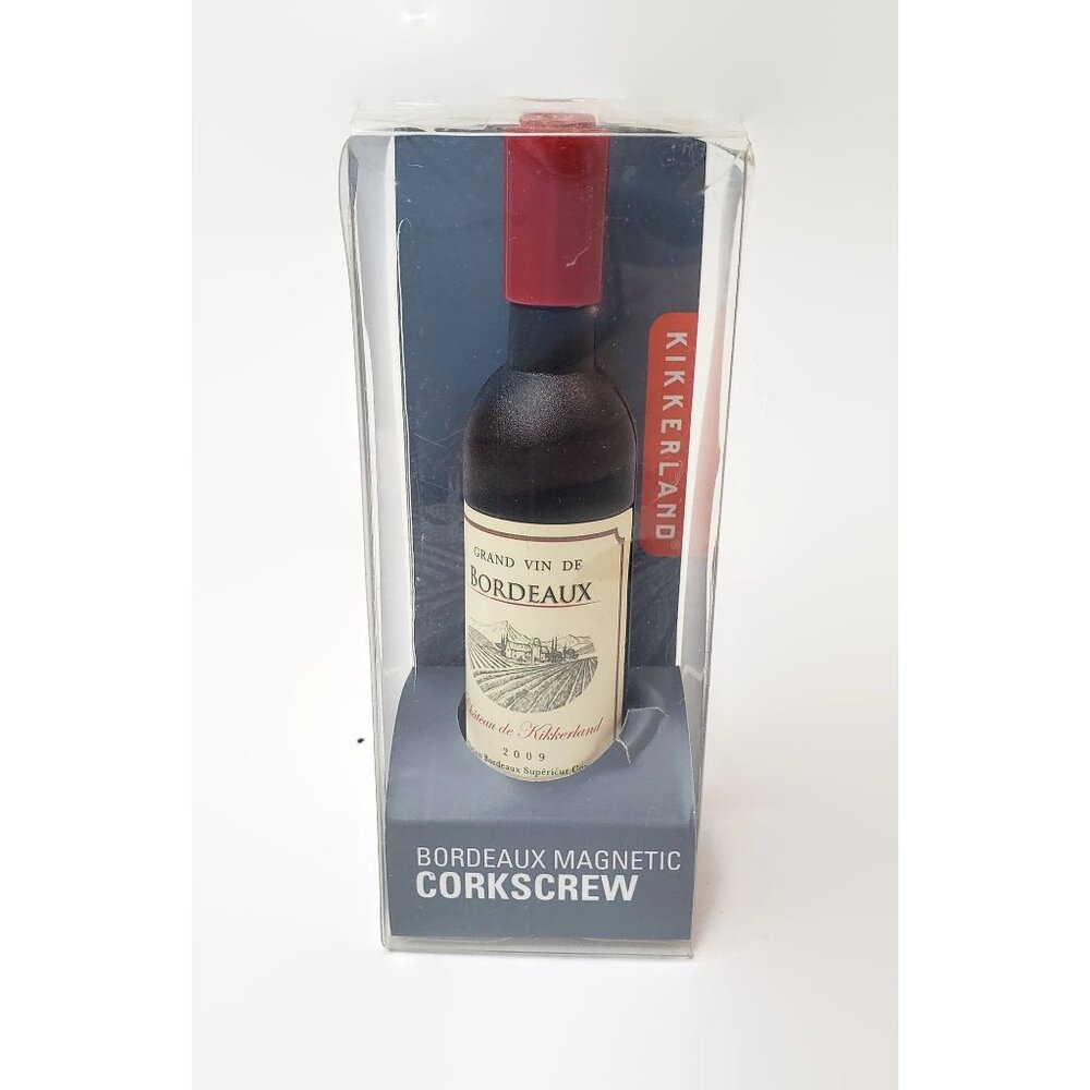 Kikkerland Miniature Wine Bottle Bordeaux Magnetic Corkscrew & Bottle Openener